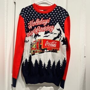 H&M Men’s Holiday Sweater Pull Over Sweater Holidays Are Coming Sweater Size S